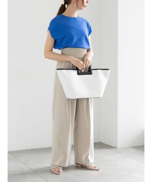 Te chichi（テチチ）の「シャーリングワイドパンツ（その他パンツ・レディース・ブラック/グレー/ベージュ・F）」の9枚目の写真