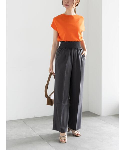 Te chichi（テチチ）の「シャーリングワイドパンツ（その他パンツ・レディース・ブラック/グレー/ベージュ・F）」の11枚目の写真