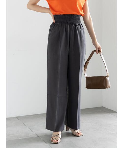 Te chichi（テチチ）の「シャーリングワイドパンツ（その他パンツ・レディース・ブラック/グレー/ベージュ・F）」の13枚目の写真