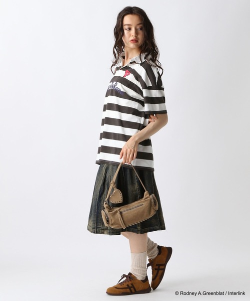 FOREVER 21（フォーエバー トゥエンティーワン）の「【パラッパラッパー】ラガーTシャツ（Tシャツ/カットソー・レディース・グリーン/ピンク/アイボリー・FREE）」の10枚目の写真