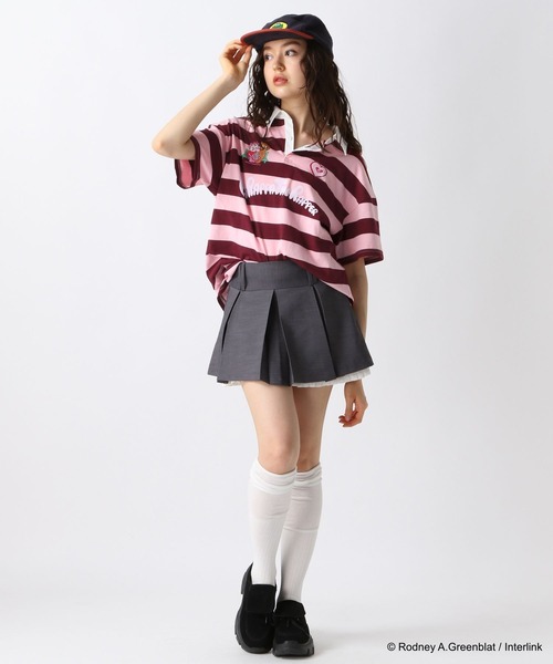 FOREVER 21（フォーエバー トゥエンティーワン）の「【パラッパラッパー】ラガーTシャツ（Tシャツ/カットソー・レディース・グリーン/ピンク/アイボリー・FREE）」の14枚目の写真