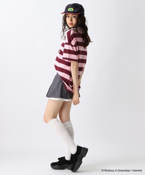 FOREVER 21（フォーエバー トゥエンティーワン）の「【パラッパラッパー】ラガーTシャツ（Tシャツ/カットソー・レディース・グリーン/ピンク/アイボリー・FREE）」の16枚目の写真