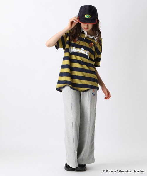 FOREVER 21（フォーエバー トゥエンティーワン）の「【パラッパラッパー】ラガーTシャツ（Tシャツ/カットソー・レディース・グリーン/ピンク/アイボリー・FREE）」の20枚目の写真