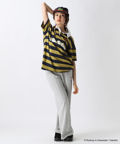 FOREVER 21（フォーエバー トゥエンティーワン）の「【パラッパラッパー】ラガーTシャツ（Tシャツ/カットソー・レディース・グリーン/ピンク/アイボリー・FREE）」の21枚目の写真