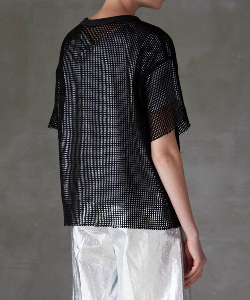 VERSEAU(ヴェルソー)の「インナーセット メッシュTシャツ(Tシャツ/カットソー・レディース・ブラック/オフホワイト・FREE)」の8枚目の写真