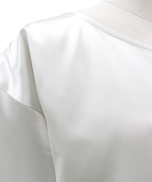 VERSEAU(ヴェルソー)の「インナーセット メッシュTシャツ(Tシャツ/カットソー・レディース・ブラック/オフホワイト・FREE)」の20枚目の写真