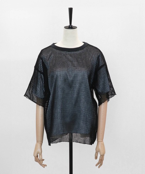 VERSEAU(ヴェルソー)の「インナーセット メッシュTシャツ(Tシャツ/カットソー・レディース・ブラック/オフホワイト・FREE)」の21枚目の写真