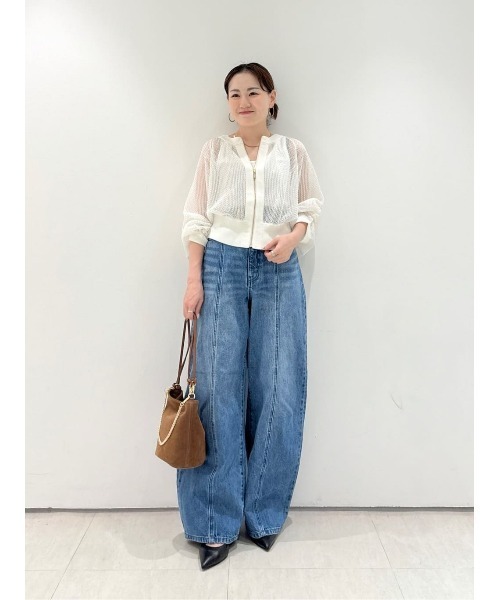 【LOULOU WILLOUGHBY】柄編みニットブルゾン 本体価格36,300 LOULOU WILLOUGHBY】柄編みニットブルゾン（カーディガン/ボレロ