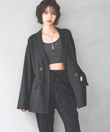 PAGEBOY | ポンチダブルテーラードジャケット(テーラードジャケット)