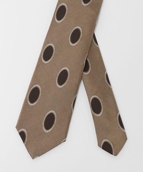 FRANCO BASSI（フランコバッシ）の「＜FRANCO BASSI＞カラー オーバル ネクタイ（ネクタイ・メンズ・グレー系/ベージュ・FREE）」の3枚目の写真