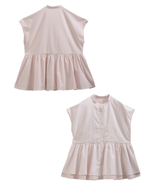 セール】フロントフリルペプラムブラウス（シャツ/ブラウス）｜Fit