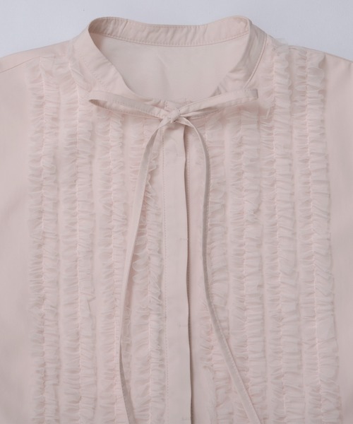 セール】フロントフリルペプラムブラウス（シャツ/ブラウス）｜Fit