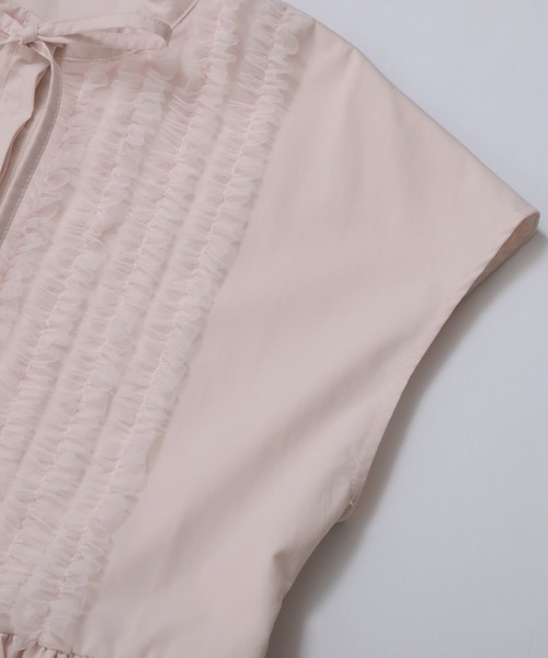 セール】フロントフリルペプラムブラウス（シャツ/ブラウス）｜Fit