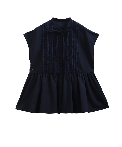 セール】フロントフリルペプラムブラウス（シャツ/ブラウス）｜Fit