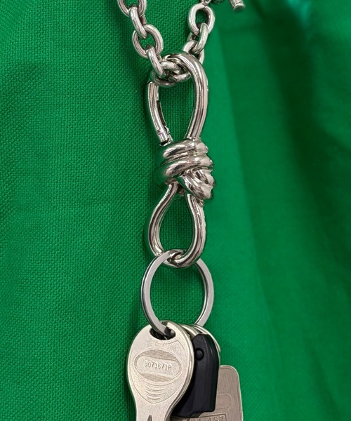 セール】ツイストノットアクセサリー キーリング カラビナ