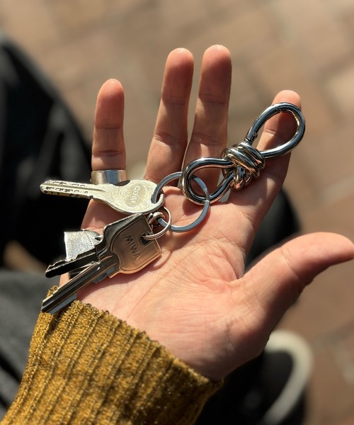 セール】ツイストノットアクセサリー キーリング カラビナ