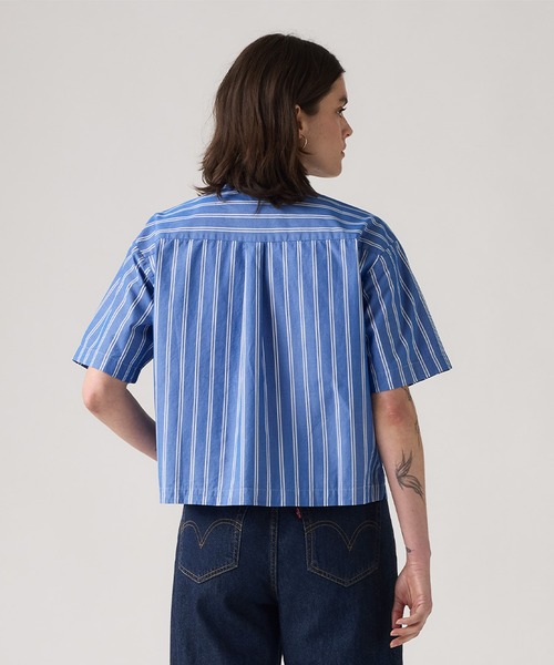 Levi's(リーバイス)の「Levi's/リーバイス HARLIE SS クロップドシャツ(シャツ/ブラウス・レディース・ブルー・XS/S/M)」の9枚目の写真
