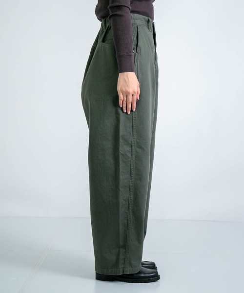 D.M.G. / ディーエムジー] ツイル ボリュームイージーパンツ | Domingo