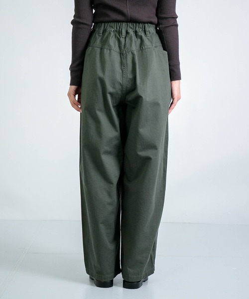 D.M.G. / ディーエムジー] ツイル ボリュームイージーパンツ | Domingo