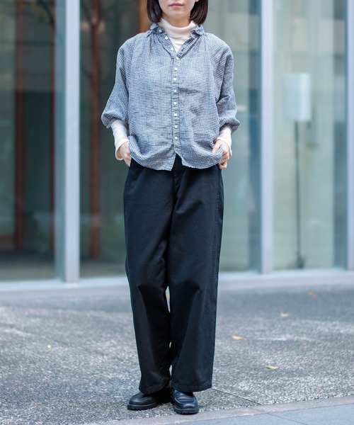 D.M.G. / ディーエムジー] ツイル ボリュームイージーパンツ | Domingo