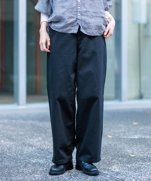 D.M.G. / ディーエムジー] ツイル ボリュームイージーパンツ | Domingo