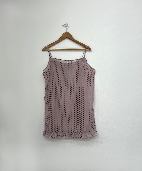 セール】【単独 orレイヤード着用】ドット フリル シースルー