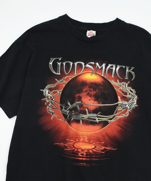 ALSTYLE APPAREL&ACTIVEWEAR（アルスタイルアパレルアンドアクティブウェアー）の「【USED】ALSTYLE “GODSMACK” バンド Tシャツ（Tシャツ/カットソー・メンズ・ブラック・LARGE）」の2枚目の写真