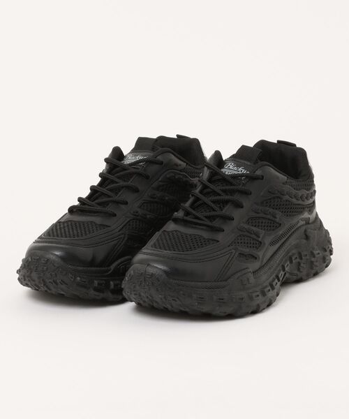 WESTBOY(ウエストボーイ)の「厚底 メッシュ オールブラックスニーカー WO25S13SH13【WB ORIGINALS】(スニーカー・メンズ・ブラック・42/43/44/41)」の9枚目の写真