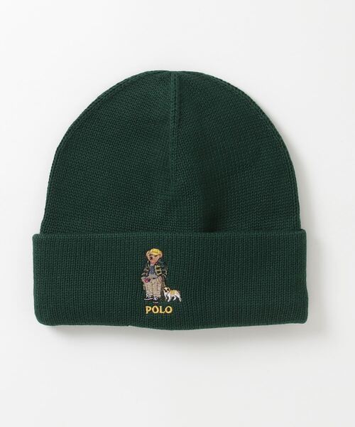 POLO RALPH LAUREN CHILDRENSWEAR(ポロ ラルフ ローレン チルドレンズウェア)の「Polo ベア コットン ビーニー(ニットキャップ/ビーニー・キッズ・グリーン・L/XL/S/M)」の3枚目の写真