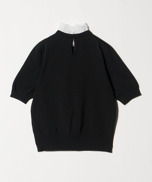 UNITED ARROWS オーガンジー フリル 2WAY ニットウォッシャブル UNITED ARROWS（ユナイテッドアローズ）の「オーガンジー フリル 2WAY