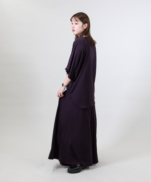 meeny miny(ミーニーマイニー)の「【meeny miny】とろみ~スカート(スカート・レディース・パープル/ブラック/グレー・S-M/M-L)」の10枚目の写真