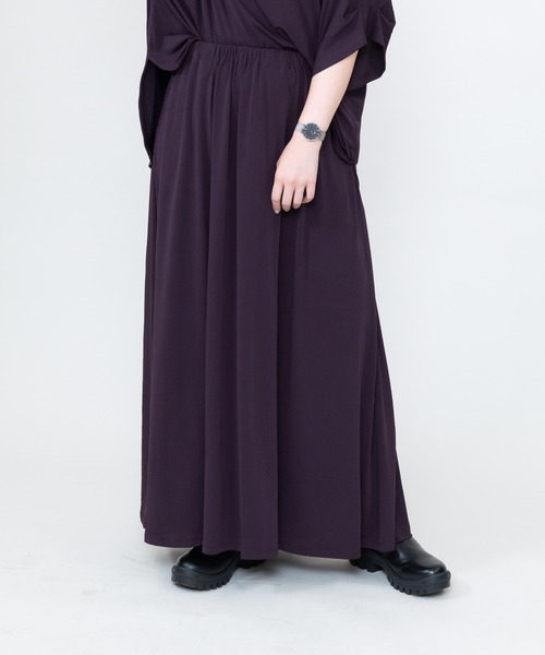 meeny miny(ミーニーマイニー)の「【meeny miny】とろみ~スカート(スカート・レディース・パープル/ブラック/グレー・S-M/M-L)」の15枚目の写真