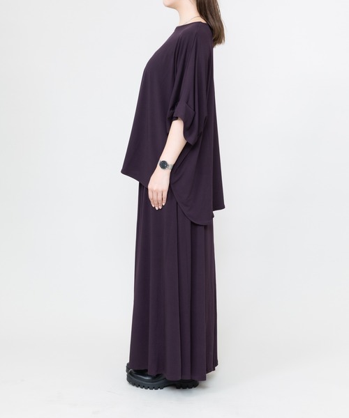 meeny miny(ミーニーマイニー)の「【meeny miny】とろみ~スカート(スカート・レディース・パープル/ブラック/グレー・S-M/M-L)」の22枚目の写真