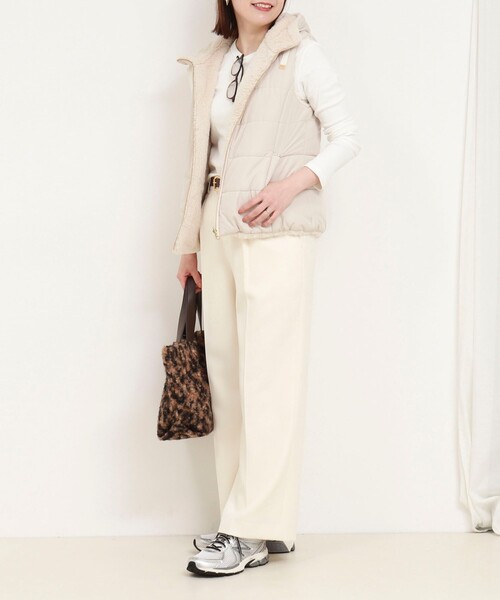 ファイングロス×ファー リバーシブルベスト（ブルゾン）｜MICO COULIER