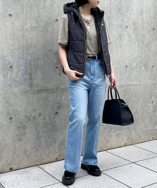 ファイングロス×ファー リバーシブルベスト（ブルゾン）｜MICO COULIER