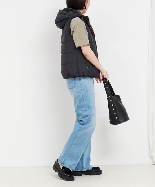 ファイングロス×ファー リバーシブルベスト（ブルゾン）｜MICO COULIER