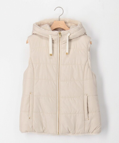 ファイングロス×ファー リバーシブルベスト（ブルゾン）｜MICO COULIER