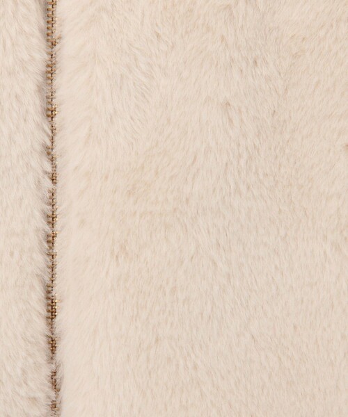 ファイングロス×ファー リバーシブルベスト（ブルゾン）｜MICO COULIER