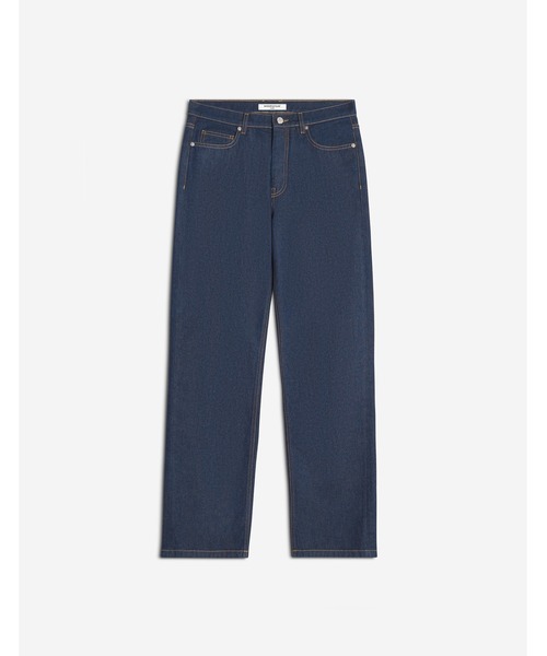 メゾンキツネ ✨ジーンズ デニム パンツ 濃紺 ロゴ刺繍　丈長め Maison Kitsune（メゾンキツネ）の「WIDE LEG JEANS（デニム