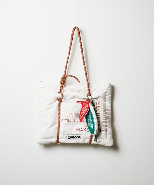 OUTDOOR PRODUCTS（アウトドアプロダクツ）の「OUTDOOR PRODUCTS/アウトドアプロダクツ LOGO TOTE トートバッグ（トートバッグ・レディース・アイボリー/ブラック・FREE）」の3枚目の写真