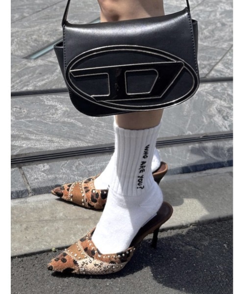 R&E（アールアンドイー）の「【25AW新作】【R&E】パッチワーク×デコストーンミュールパンプス（パンプス・レディース・レオパード/ネイビー系・L/M/S/LL）」の16枚目の写真