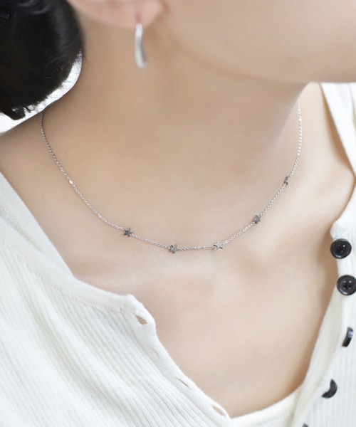 ANEMONE（アネモネ）の「【ステンレス】スターステーションネックレス（ネックレス・レディース・シルバー/ゴールド・FREE）」の2枚目の写真