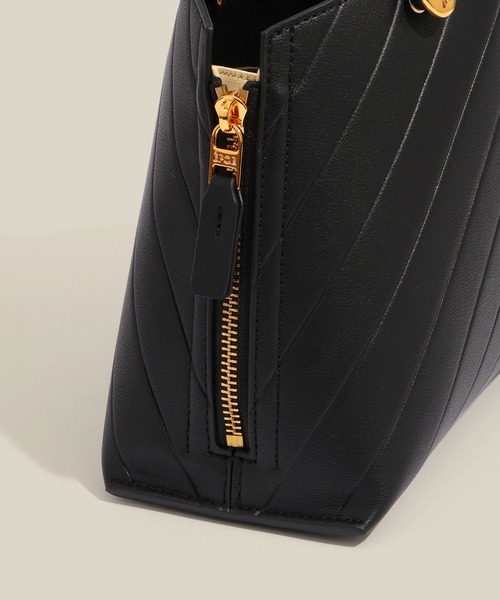 E'POR(エポール)の「【E'POR】【数量限定】 Y BAG Mini Emboss【超軽量】(ハンドバッグ・レディース・ベージュ/ブラック・FREE)」の8枚目の写真