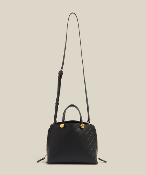 E'POR(エポール)の「【E'POR】【数量限定】 Y BAG Mini Emboss【超軽量】(ハンドバッグ・レディース・ベージュ/ブラック・FREE)」の9枚目の写真