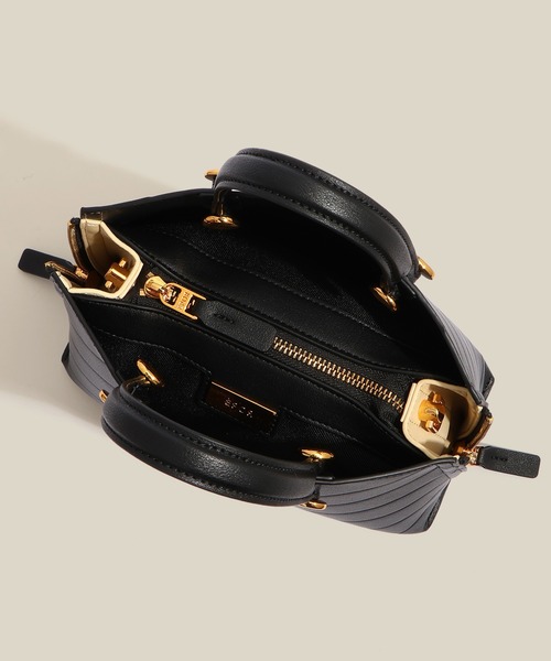 E'POR(エポール)の「【E'POR】【数量限定】 Y BAG Mini Emboss【超軽量】(ハンドバッグ・レディース・ベージュ/ブラック・FREE)」の14枚目の写真