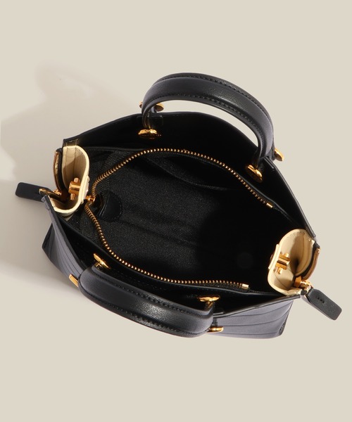 E'POR(エポール)の「【E'POR】【数量限定】 Y BAG Mini Emboss【超軽量】(ハンドバッグ・レディース・ベージュ/ブラック・FREE)」の17枚目の写真