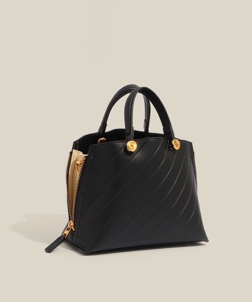 E'POR(エポール)の「【E'POR】【数量限定】 Y BAG Mini Emboss【超軽量】(ハンドバッグ・レディース・ベージュ/ブラック・FREE)」の20枚目の写真