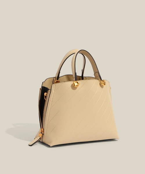 E'POR(エポール)の「【E'POR】【数量限定】 Y BAG Mini Emboss【超軽量】(ハンドバッグ・レディース・ベージュ/ブラック・FREE)」の21枚目の写真