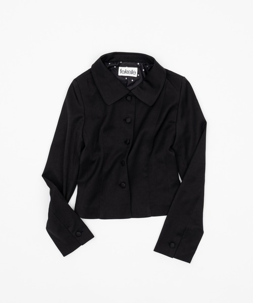 FEKETE(フェケテ)の「round collar jacket / ラウンドカラージャケット(その他アウター・レディース・グレー/ブラック・SMALL/MEDIUM/LARGE)」の18枚目の写真