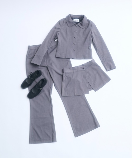 FEKETE(フェケテ)の「round collar jacket / ラウンドカラージャケット(その他アウター・レディース・グレー/ブラック・SMALL/MEDIUM/LARGE)」の5枚目の写真
